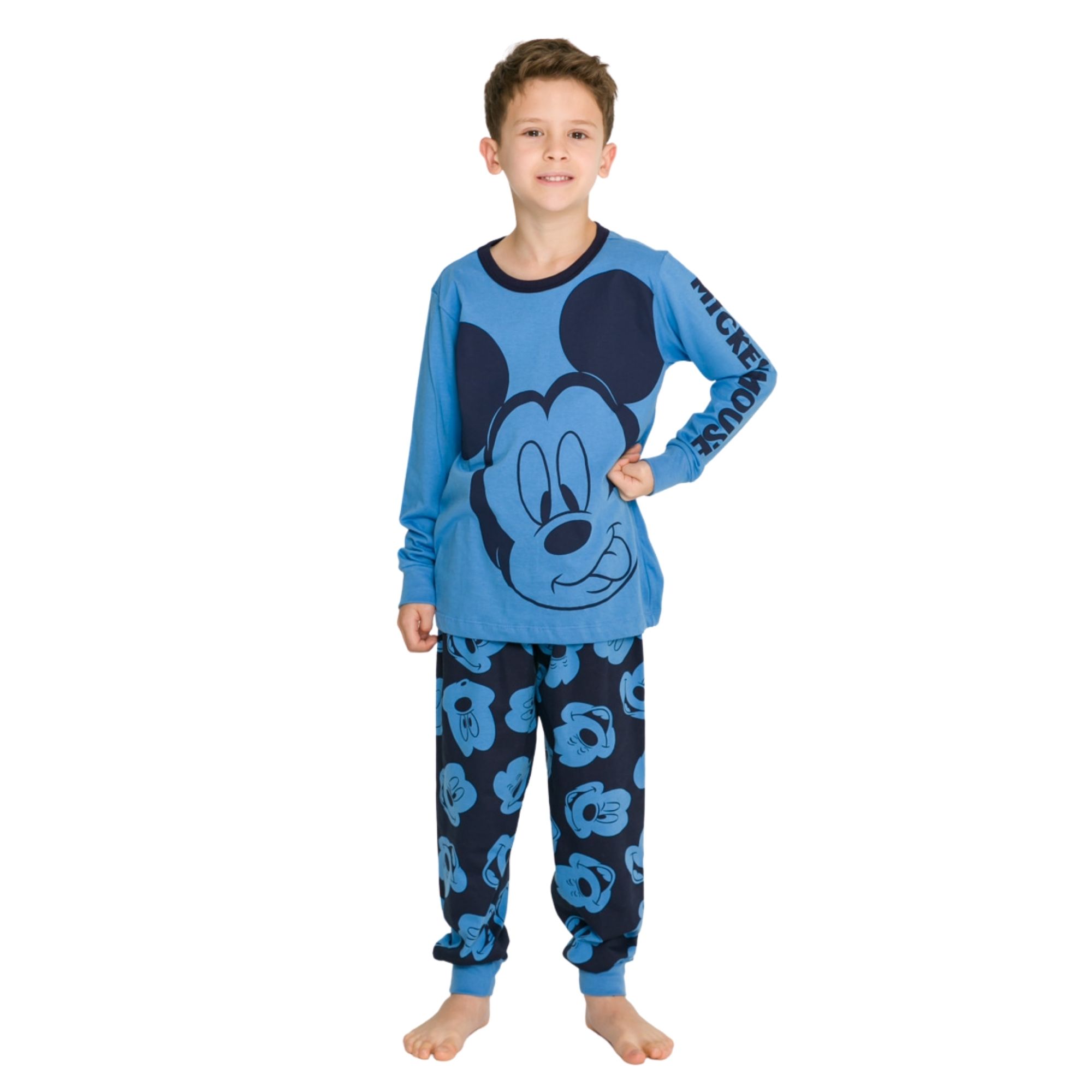 Pijama infantil menino mickey mouse disney azul
