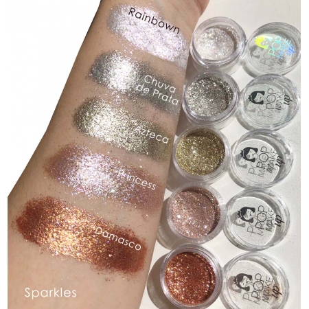 Sparkles glitters e pigmentos | Pop Make up