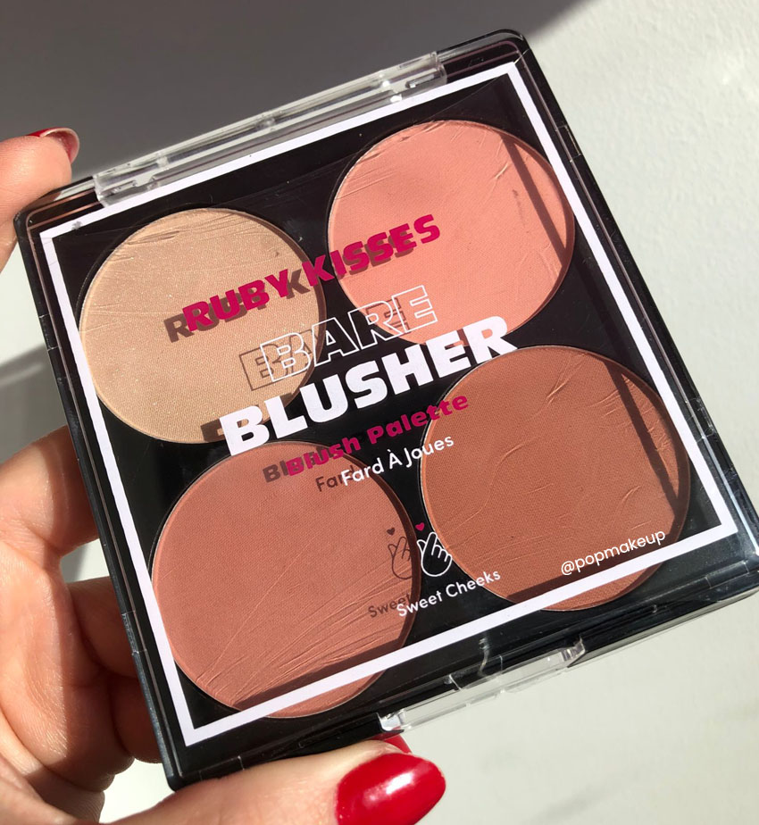 Paleta de Blush cor Baring Bare - Ruby Kisses