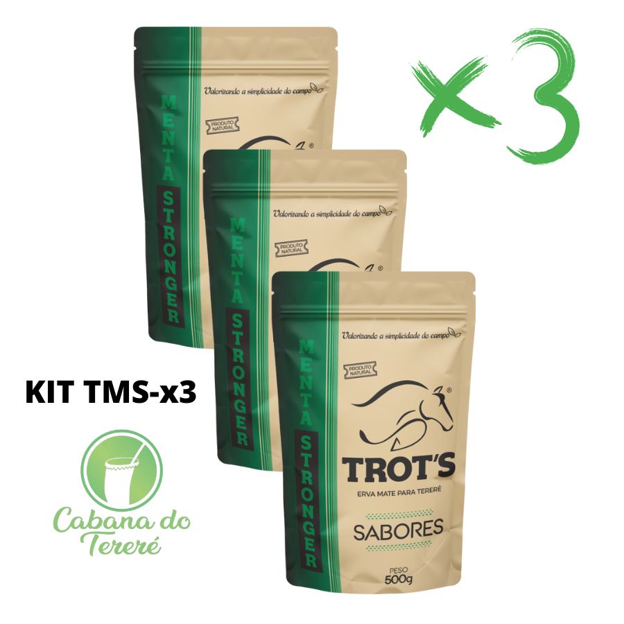 Kit TMS-x3 Trot's Sabores - Menta Stronger