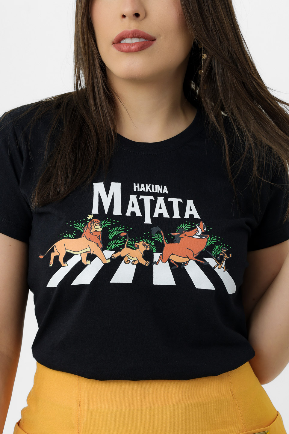 T-SHIRT HAKUNA MATATA AMIGOS - PRETO, Atacado Tshirt
