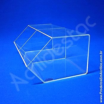 Baleiro de acrilico cristal Duplo 15x33x20cm caixa expositora cupcakes bombons brigadeiros