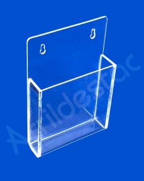 Display Acrilico de Parede com bolso Porta Envelopes A6 15x10 Vertical