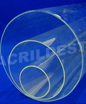 Tubo de acrilico 30cm diametro x 49cm alt tubo transparente acrilico