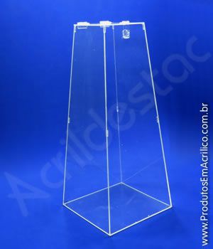 Urna de acrílico Piramide 70cm alt para sorteio Produtos em Acrilico