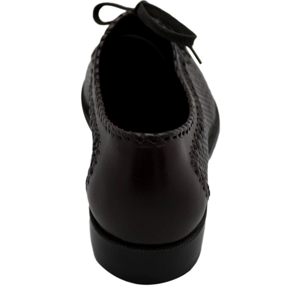 Sapato Masculino Confortável em Tresse cor Marrom Café 02TRMAR