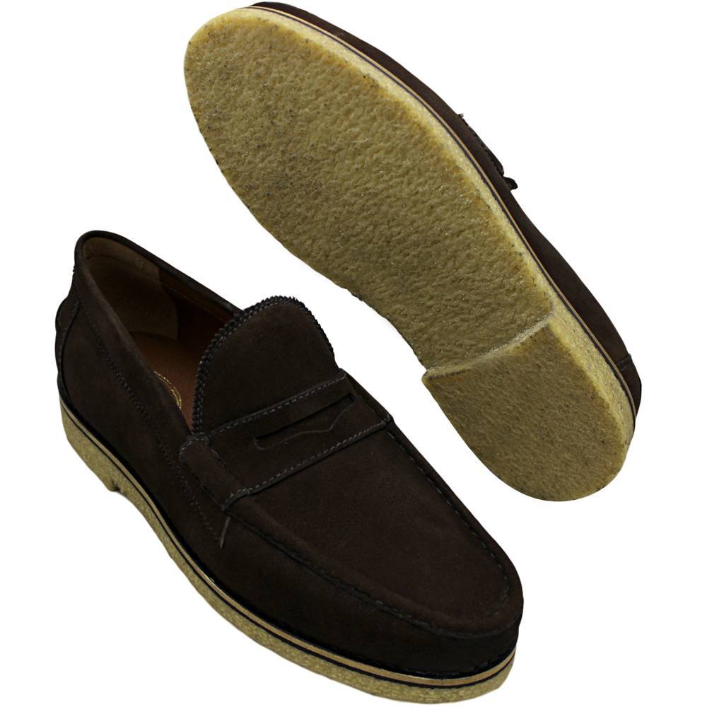 Sapato Masculino em Camurça Solado em Crepe 099CAF Athos