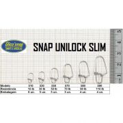 Snap Unilock Slim com Girador Glico'Snap Mod. 550 50lb 5pç