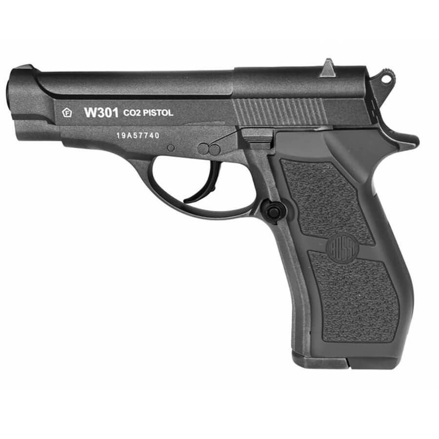 Kit Pistola de Pressão CO2 Win Gun W301 4.5mm + esfera + Co2