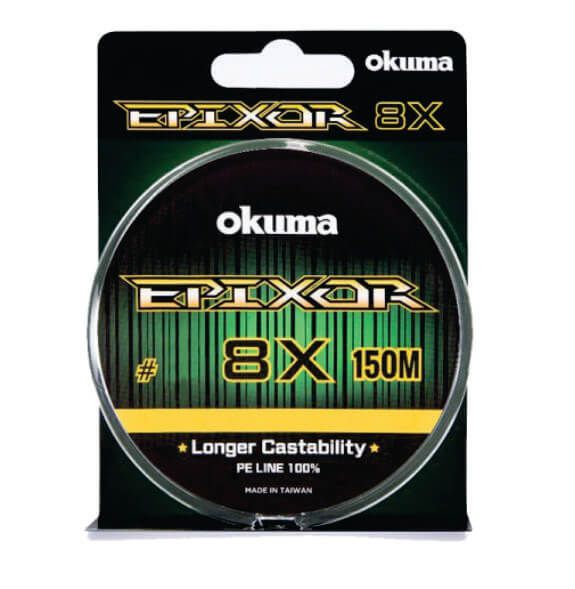 Linha Multifilamento Okuma Epixor 8X 8 0,43mm 150m 97,9lb