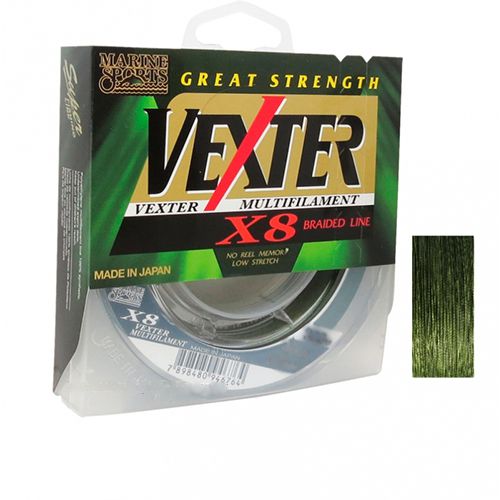 Linha Multifilamento Vexter X8 Verde Marine Sports 30lb 150m