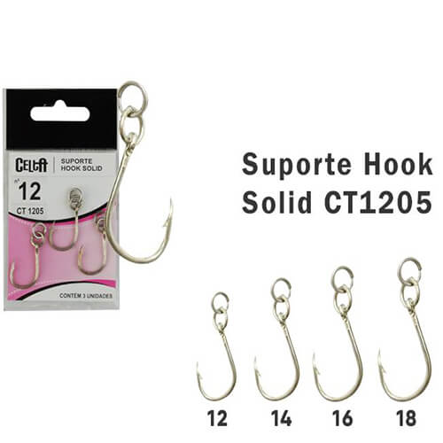 Suporte Celta Hook Solid CT1205 3un