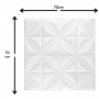 Kit 15 Painel Adesivo 3D Revestimento Parede Petalas Branco