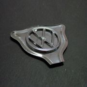 Cara de GATO INOX (decorador p/ capô) c/ emblema vw (plástico)	