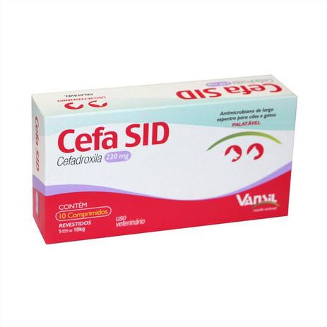 Antimicrobiano Vansil Cefa Sid  220mg 10 Comprimidos