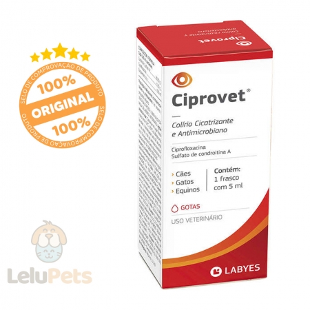 Ciprovet Colirio Labyes Antibacteriano - 5ml