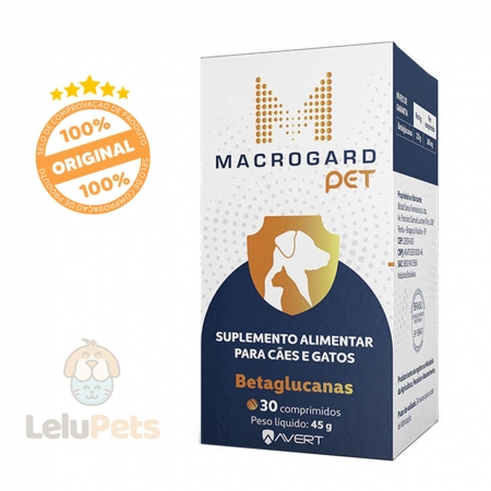 Suplemento Alimentar Macrogard Pet 45 g 30 comprimidos