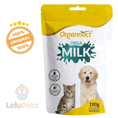 Suplemento Leite para Cães e Gatos Filhotes Orga Milk 100 g