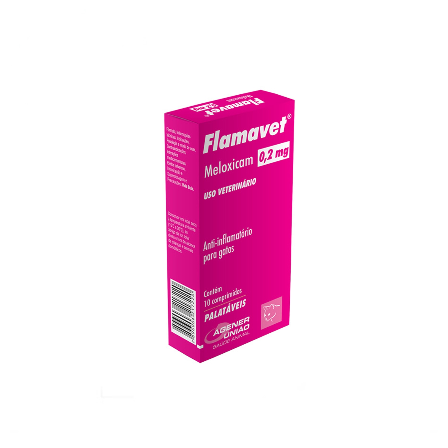 Flamavet 0,2 Mg - C/10 Comprimidos - Gatos