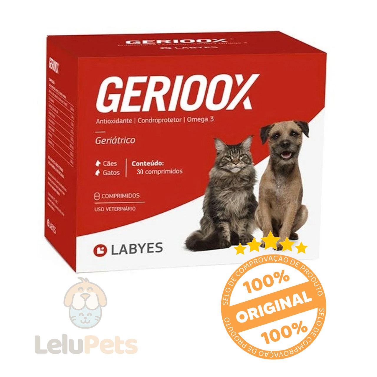 Gerioox Regenerador Articular Para Caes - 30 Comprimidos