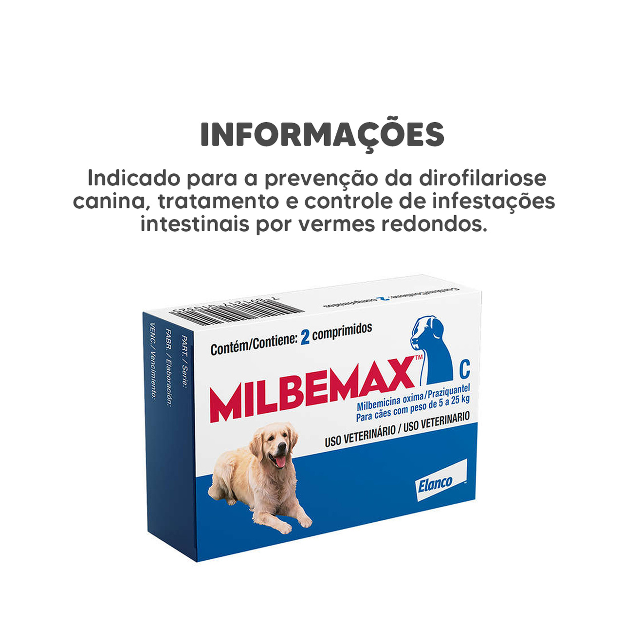 Milbemax Ces 5 A 25 Kg 2 Comprimidos
