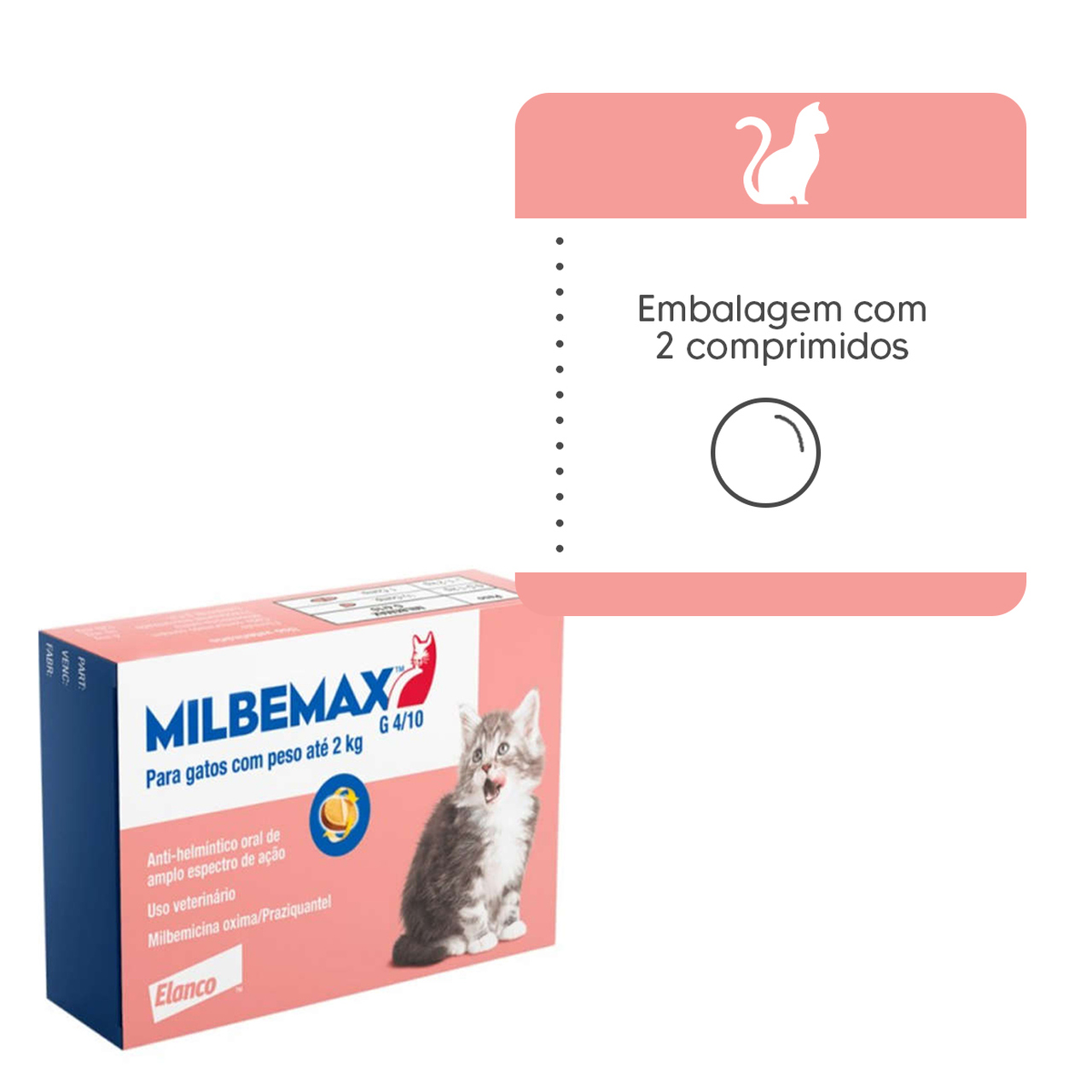 Milbemax Gatos At 2 Kg 2 Comprimidos