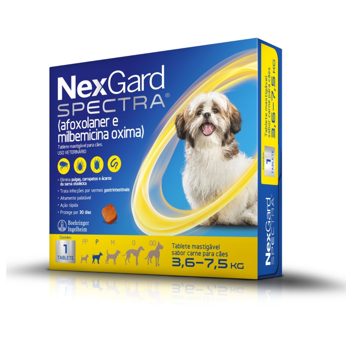 NexGard Spectra Antipulgas e Carrapatos para Caes de 3,6 a 7,5kg S