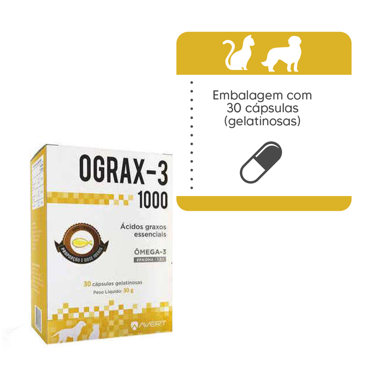 Ograx3-1000 Mg EPA+DHA 30 Capsulas