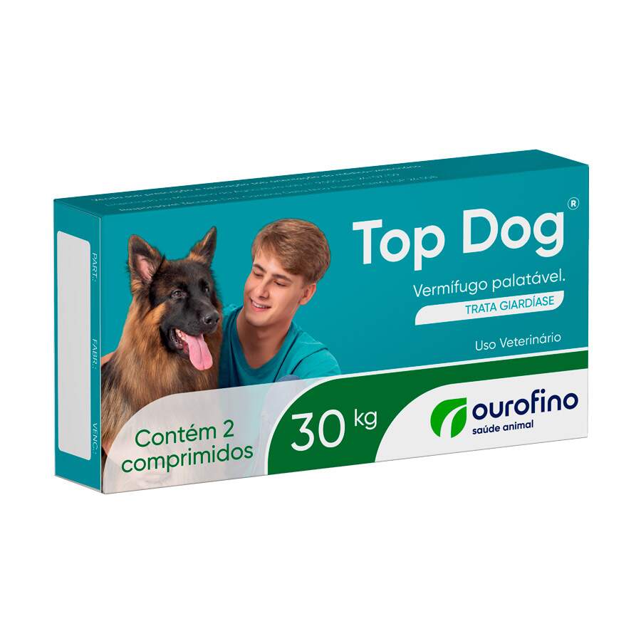 Top Dog  30 KG - 02 Comprimidos