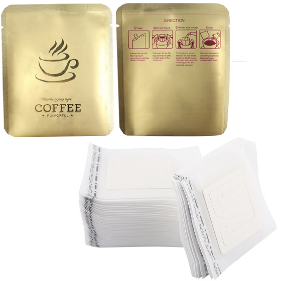 Drip Coffee + Drip Bag Premium Dourado - 100un