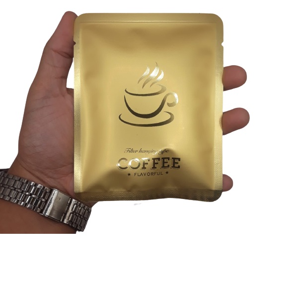 Drip Coffee + Drip Bag Premium Dourado + Caixa - 100un
