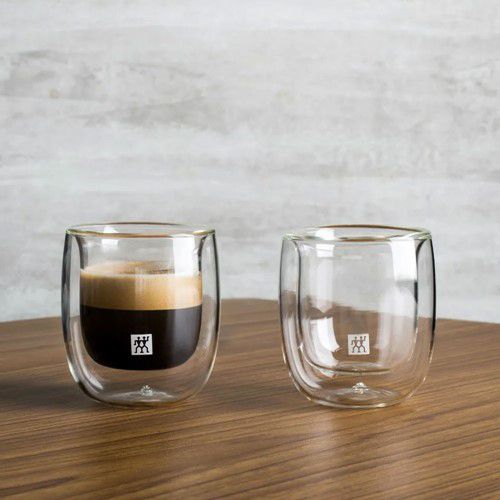 2 copos de vidro com parede dupla para Espresso 80 ml - ZWILLING Sorrento