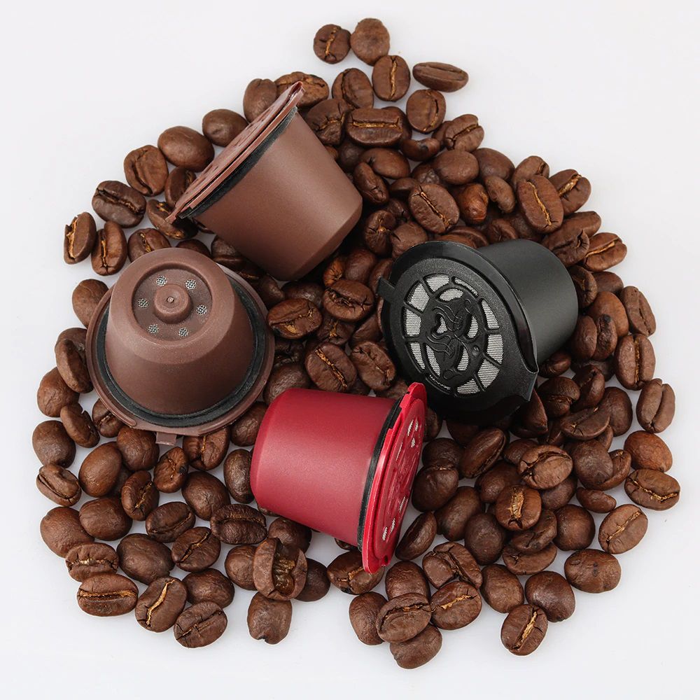 Kit 6 Cápsulas Nespresso Reutilizável Recarregável Vermelho + acessórios