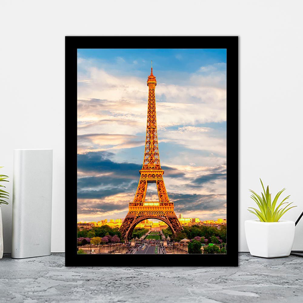 Quadro Decorativo 27x36 Torre Eiffel