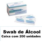 Swab de álcool Biosoma caixa com 200 unidades