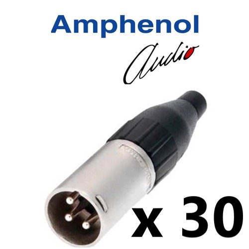 30 PLUG XLR MACHO AMPHENOL AC3MM