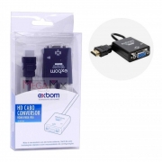 Adaptador Conversor HDMI para VGA Com Audio