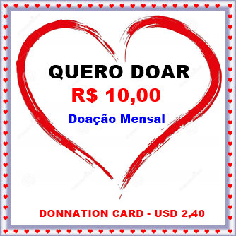 CARTÃO DE DOAÇÃO NO VALOR DE R$ 10,00