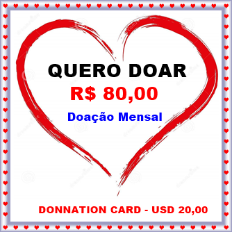 CARTÃO DE DOAÇÃO MENSAL NO VALOR DE R$ 80,00