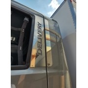 Aplique/Acabamento CHARADA em Inox da Coluna da porta VW Novo Delivery (Par)