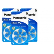 18 Pr-675 Panasonic Pilhas Aparelho Auditivo