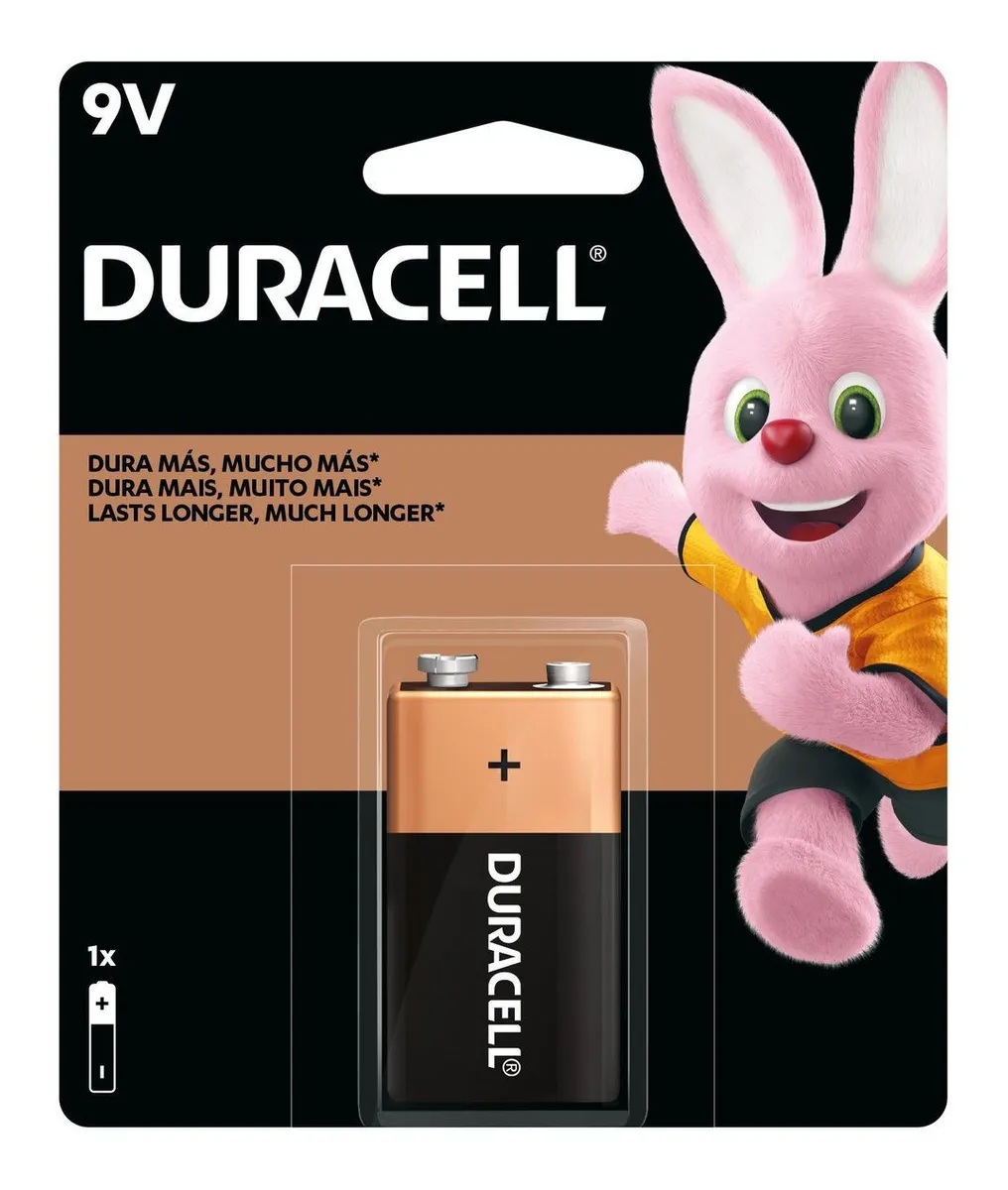 Bateria Duracell Pilha Alcalina 9 Volts Mn1604b1