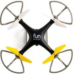 Drone Fun Alcance 50 M 4 Hélices Preto E Amarelo ES253 - Multilaser
