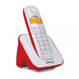 Telefone Sem Fio Intelbras TS 3110 Branco e Vermelho