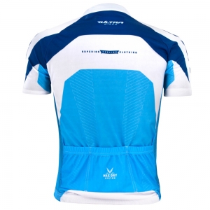 Camisa Ciclismo Ultra Bikes Max Dry Azul/Branco Tamanho G