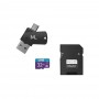 Kit 4 em 1 Adaptador USB Dual Drive com Adaptador SD e Cartão de Memória C10 32GB Multilaser - MC151