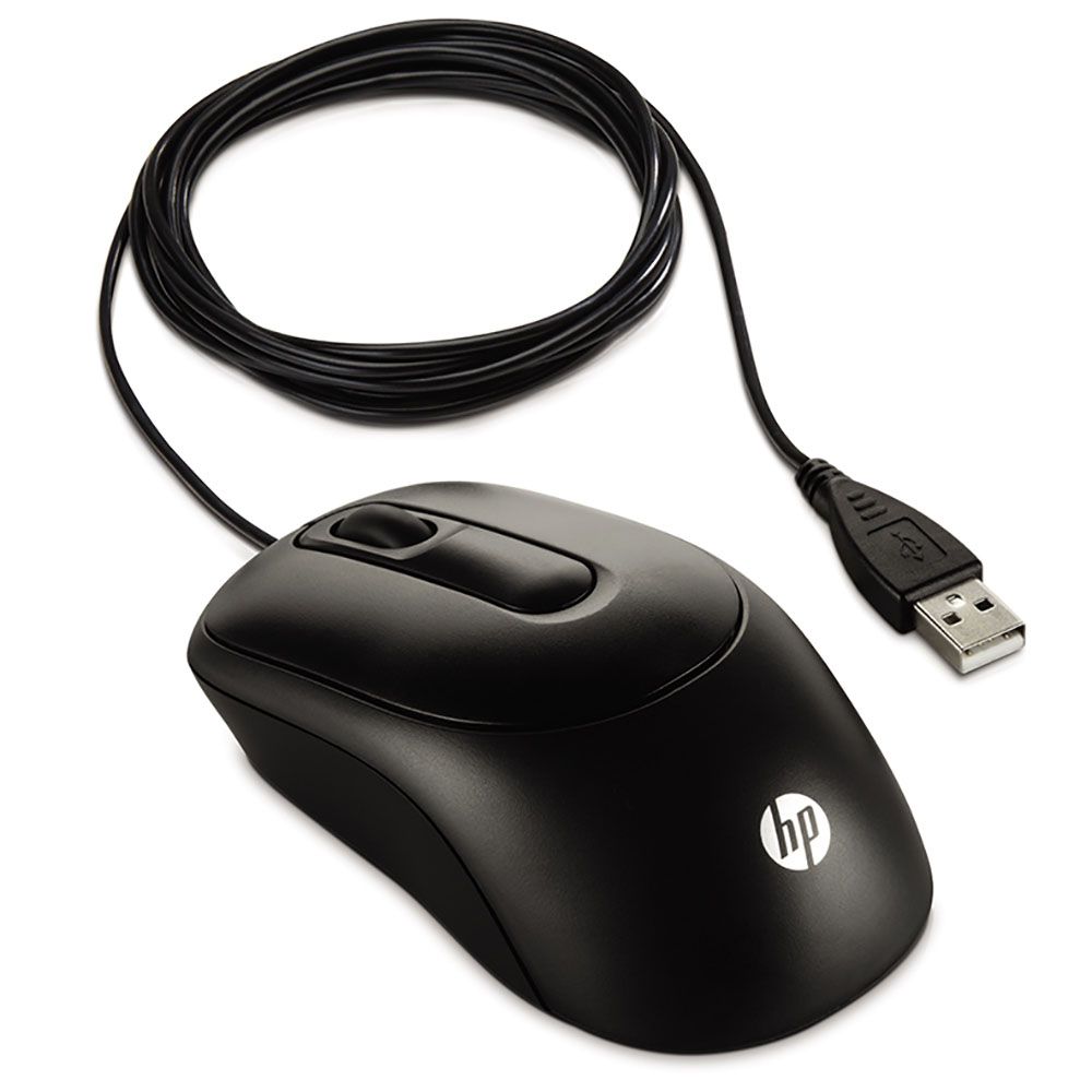 Mouse USB 1000 1200DPI Preto HP - 4QM14AA