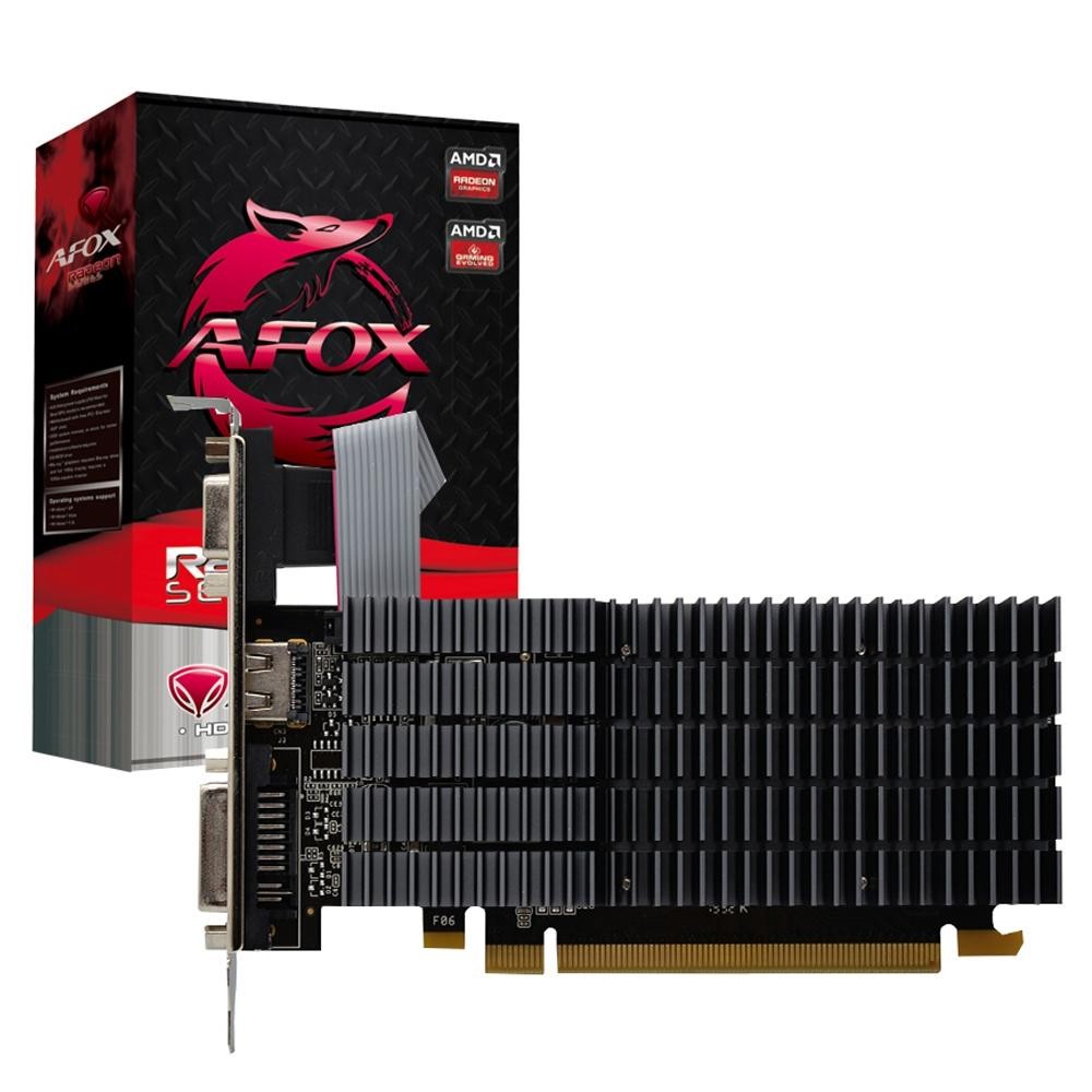 Placa de Vídeo AMD R5 220 1GB 64 bits DDR3 AFOX - AFR5220-1024D3L9-V2