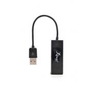 ADAPTADOR/CABO | USB X REDE | KNUP HB-T80  | 10/100Mbps RJ45 | PRETO