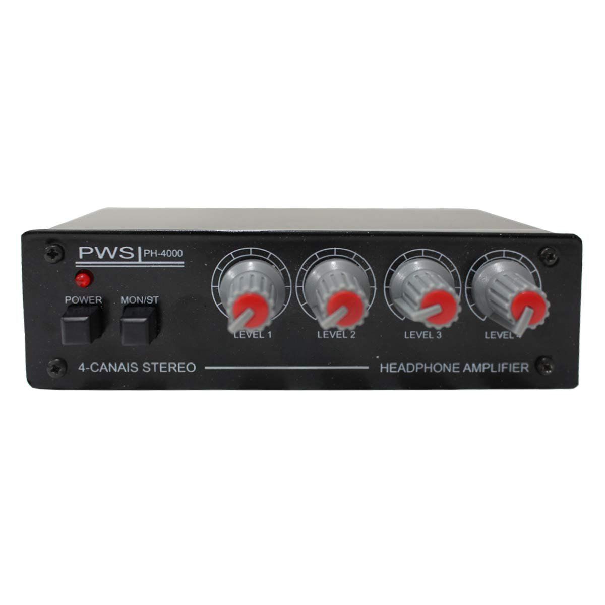 Amplificador p/ Fone de Ouvido 4 Canais - PH 4000 PWS